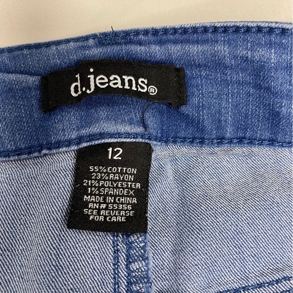 d.jeans. Size 12 Blue Skinny Stretch - Picture 10 of 11